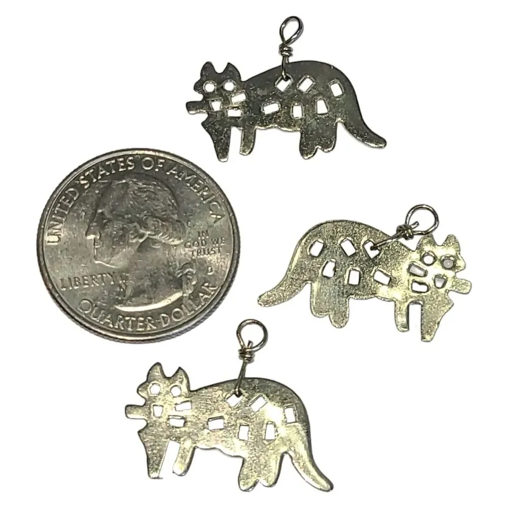 500+ piece Silver Tone Cat Charms Kitten Bulk Dangle Charm Lot 14oz Wholesale
